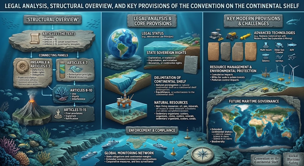 Legal Analysis, Structural Overview, and Key Provisions of the Convention on the Continental Shelf